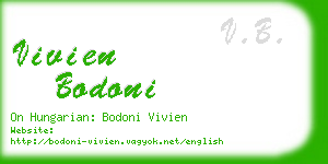 vivien bodoni business card